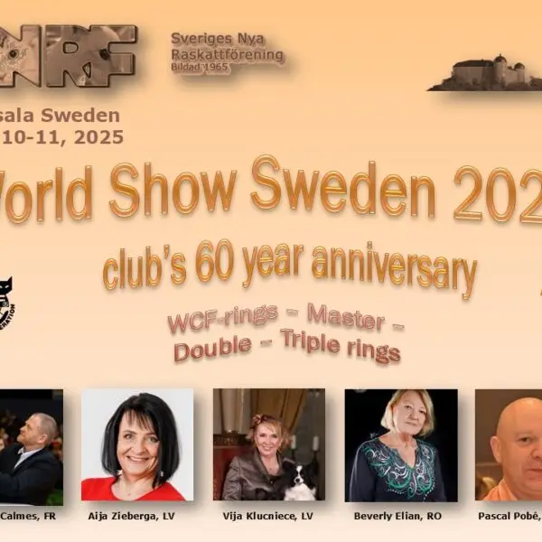 Exposition Féline Internationale Uppsalla SUEDE Mondiale WCF